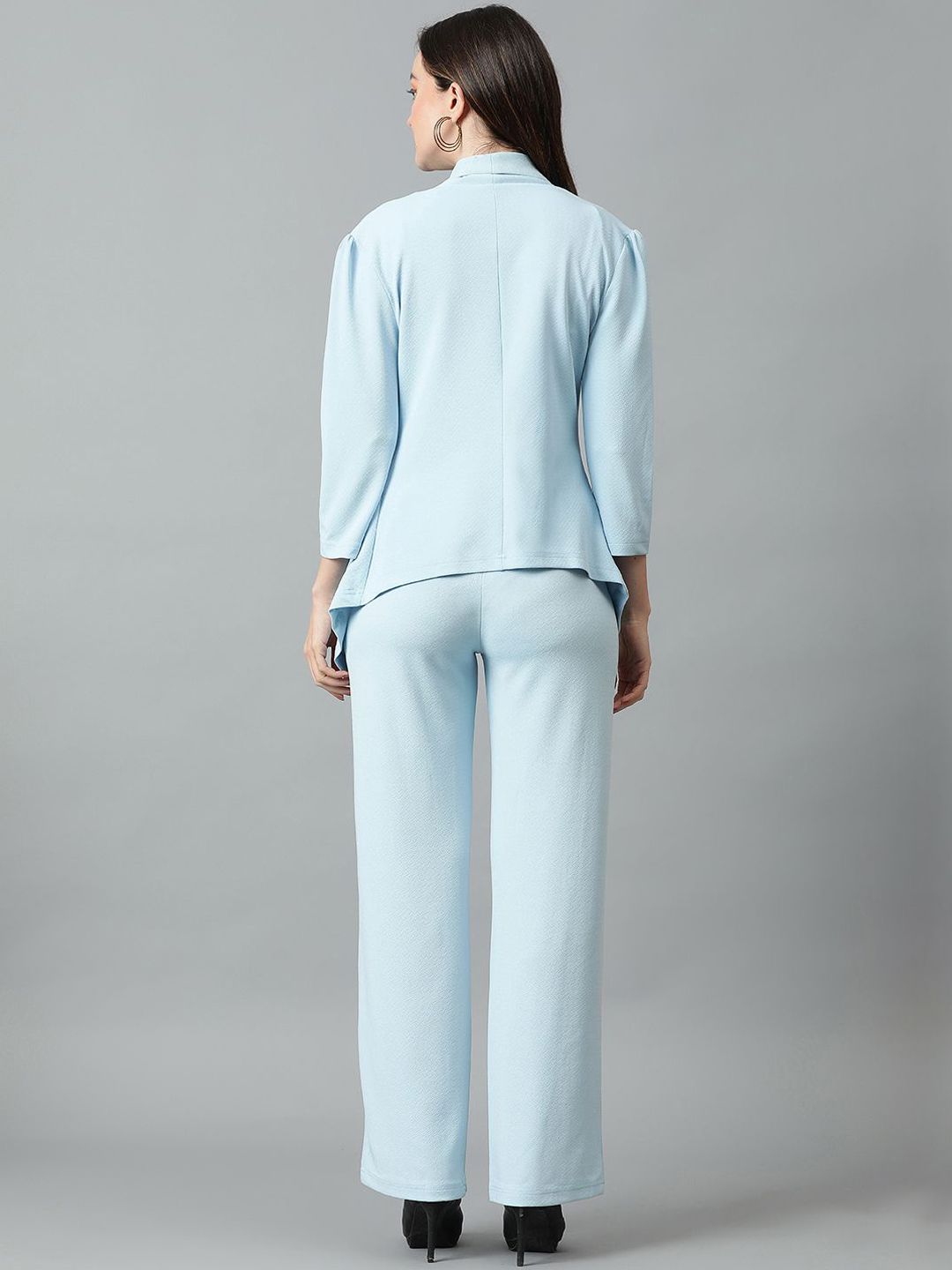 Kotty Blue Shawl Neck Blazer & Trousers