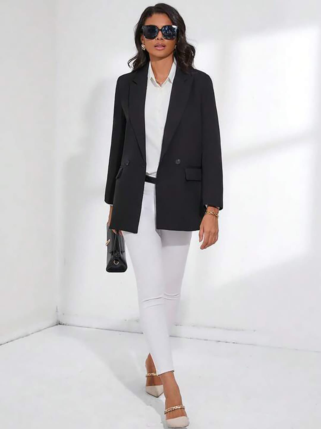 KOTTY BIZwear Double-Breasted Casual Blazer