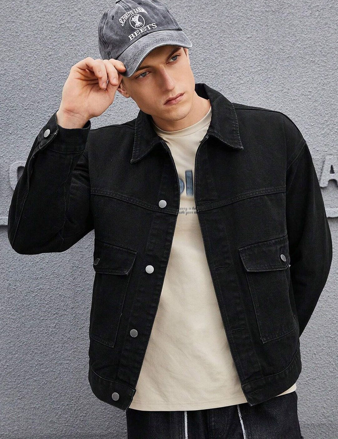 Kotty Spread Collar Denim Jacket