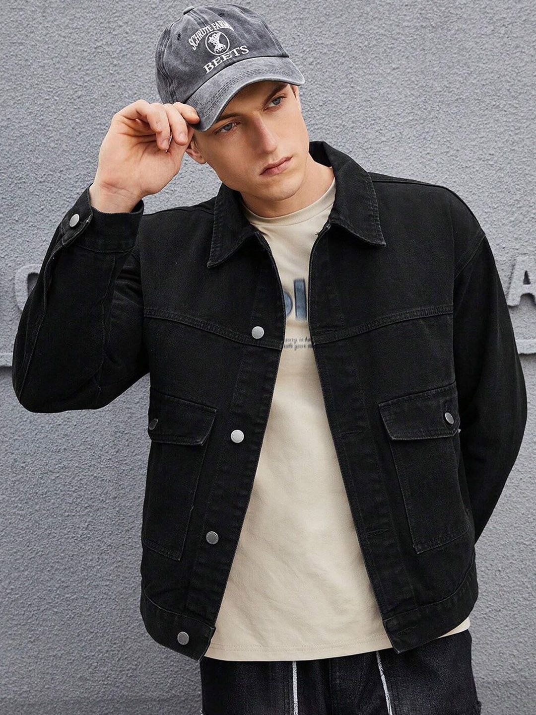 Kotty Spread Collar Denim Jacket