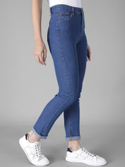 Kotty Women Blue Skinny Fit High-Rise Clean Look Jeans