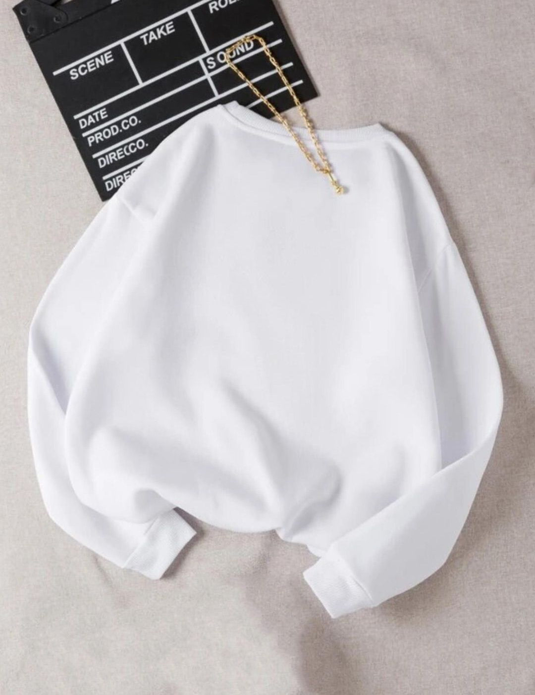 Kotty Round Neck Fleece Pullover Sweatshirt