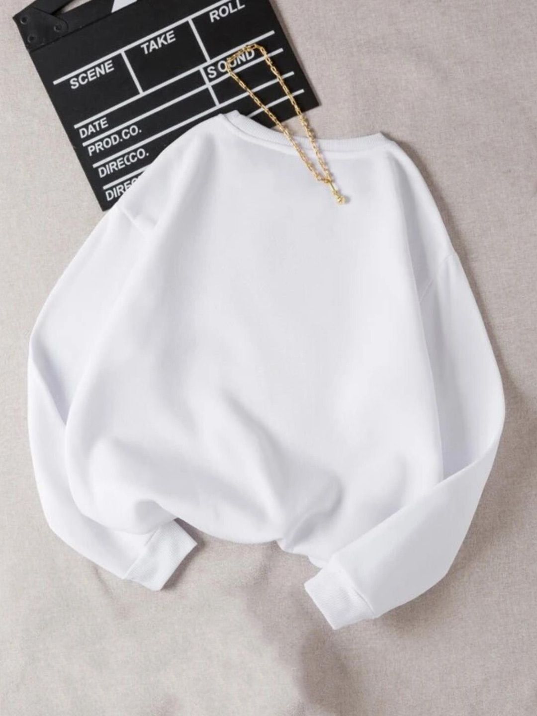 Kotty Round Neck Fleece Pullover Sweatshirt