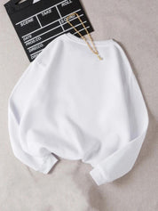 Kotty Round Neck Fleece Pullover Sweatshirt