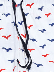 Kotty Off-White Printed Lounge Set