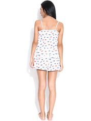 Kotty Off-White Printed Lounge Set
