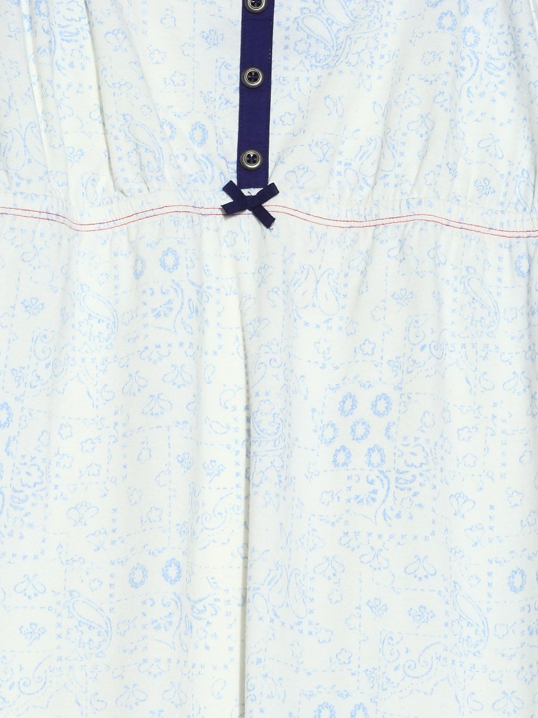 Kotty Off-White Printed Nightdress