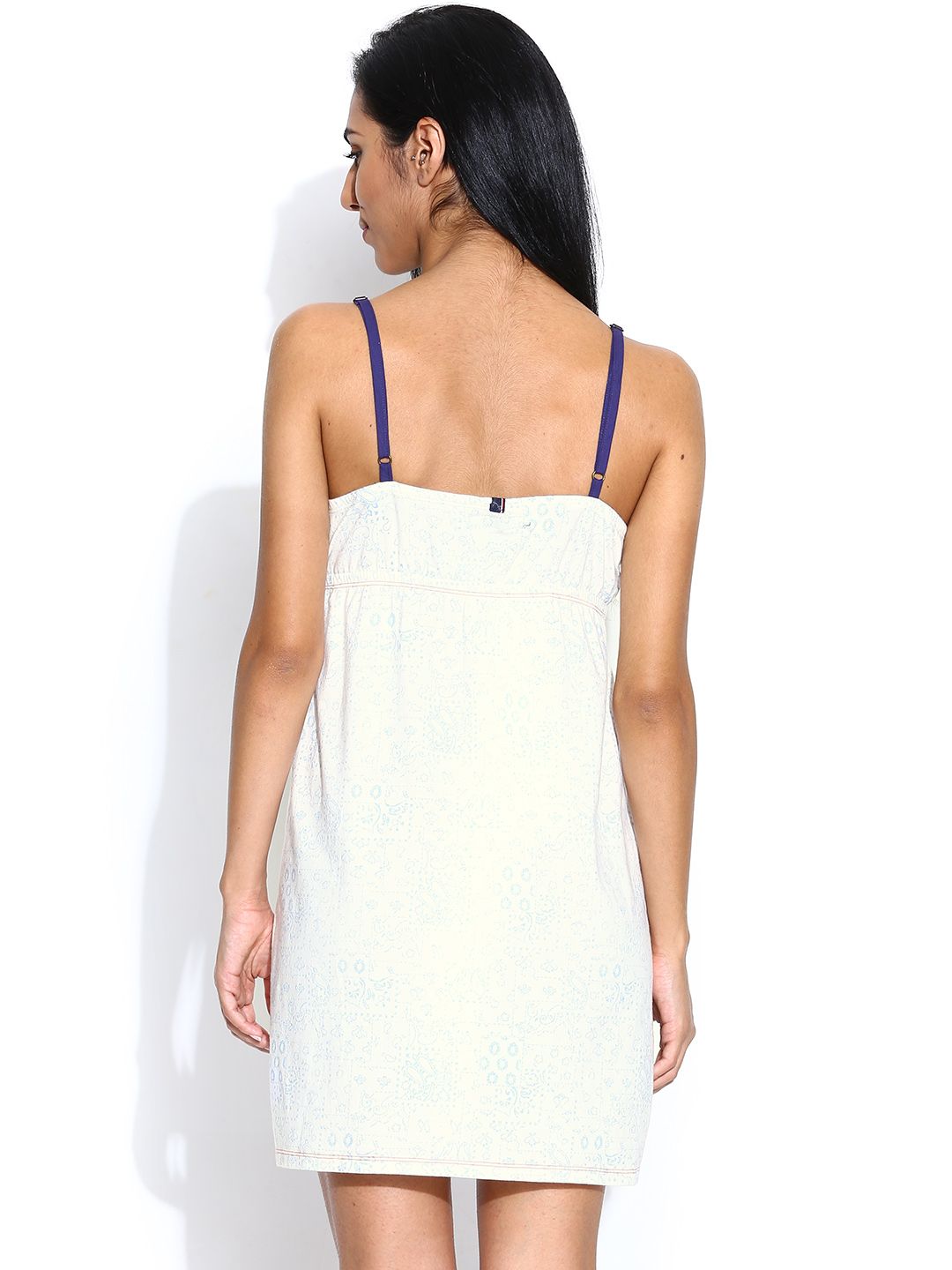 Kotty Off-White Printed Nightdress