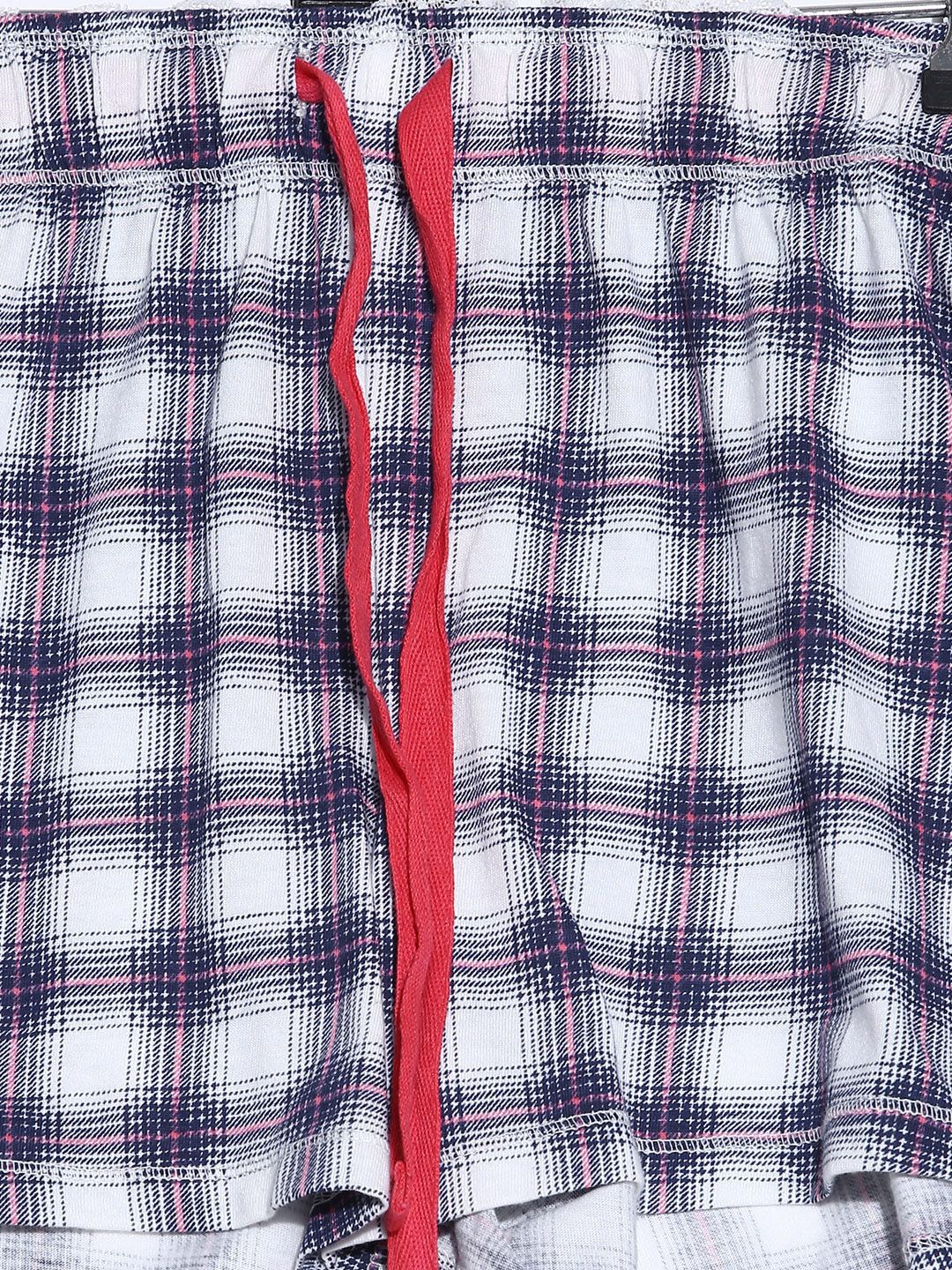 Kotty White Printed Lounge Set KTTSET09