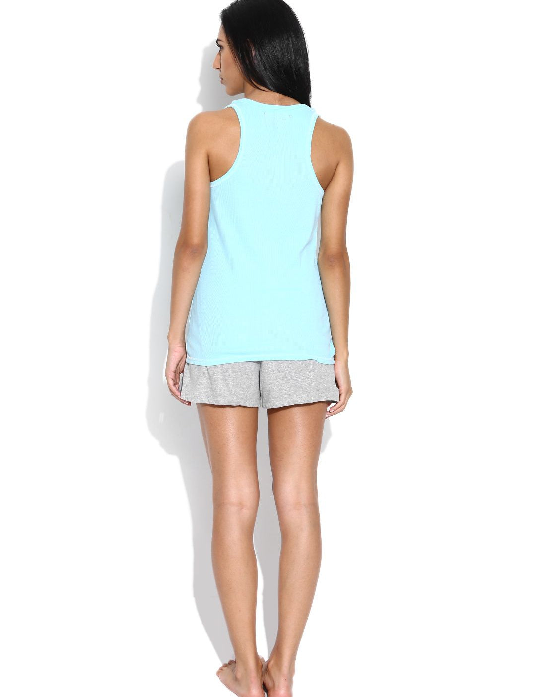 Kotty Blue & Grey Melange Lounge Set KTTSET32