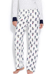 Kotty Off-White Printed Lounge Pants KTTPAIZAMA11