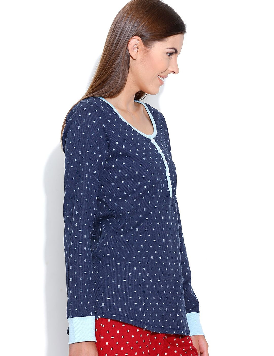 11442989761726-Kotty-Navy-Snowflakes-Print-Lounge-Top-KTTWAFFEL03XL-2641442989761110-3.jpg