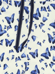 Kotty Off-White Butterfly Print Lounge Pants KTTPAIZAMA10