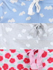 Kotty Pack of 3 Printed Sleep Shorts KTT3PC