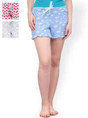 Kotty Pack of 3 Printed Sleep Shorts KTT3PC