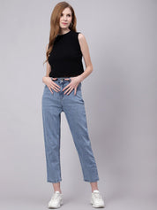 Kotty Women High-Rise Stretchable Cropped Jeans