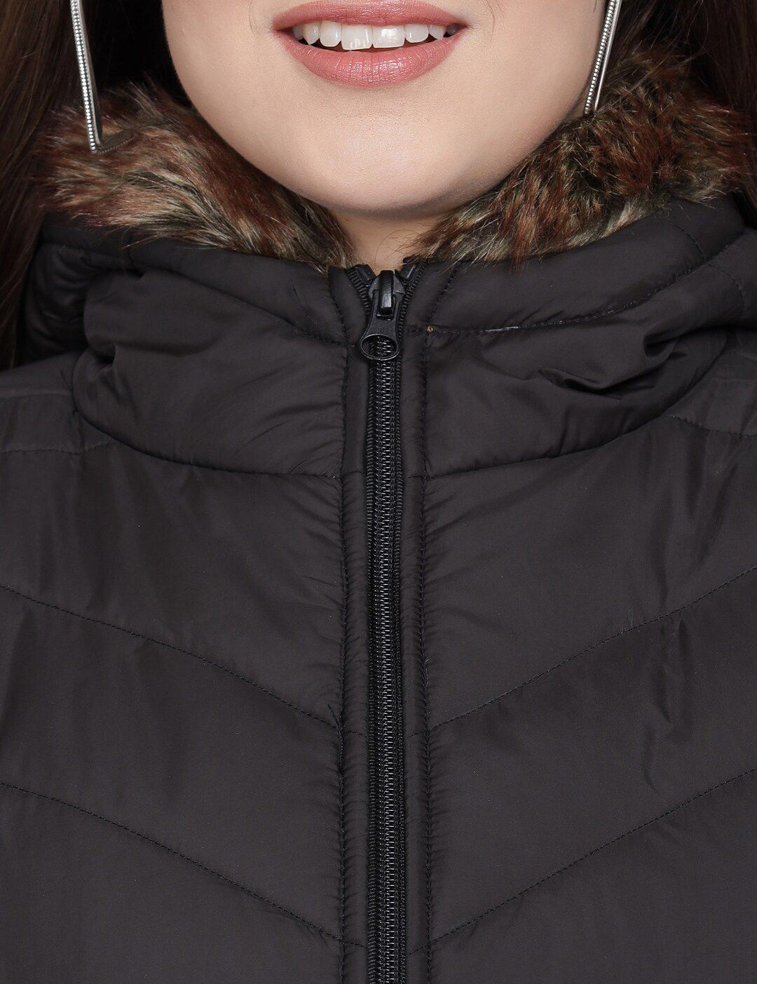 Kotty Women Black Lightweight Padded Jacket