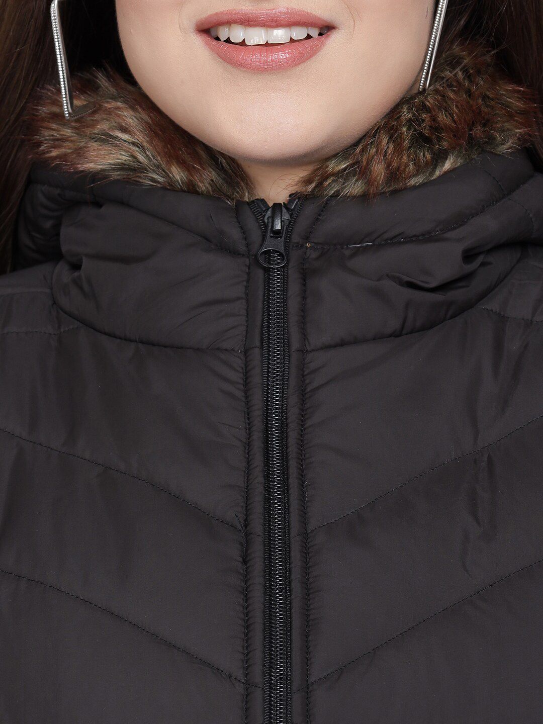 Kotty Women Black Lightweight Padded Jacket