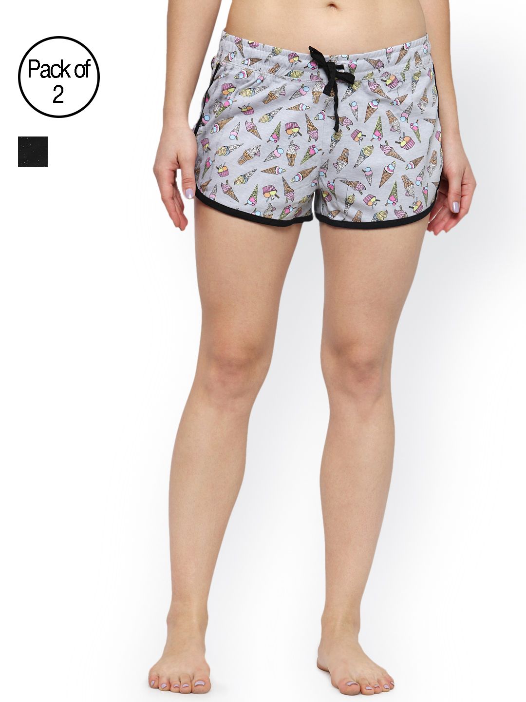 Kotty Pack of 2 Printed Sleep Shorts KTT2PCSLEEPSHORTSSET21