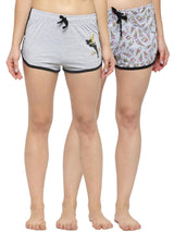 Kotty Pack of 2 Printed Sleep Shorts KTT2PCSLEEPSHORTSSET26