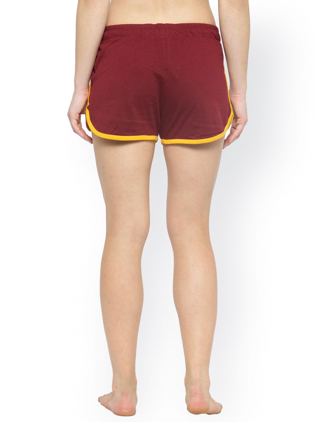 Kotty Pack of 2 Printed Maroon Sleep Shorts KTT2PCSLEEPSHORTSSET27