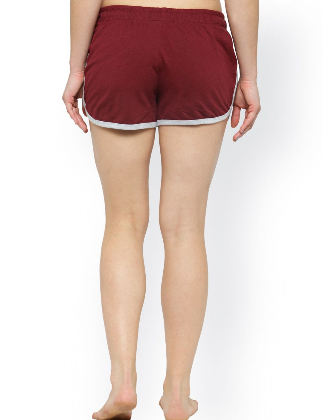 Kotty Pack of 2 Printed Maroon Sleep Shorts KTT2PCSLEEPSHORTSSET27