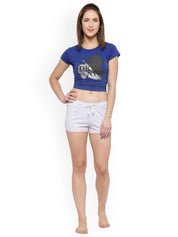 Kotty Grey & White Pack Of 2 Sleep Shorts KTT2PCSLEEPSHORTSSET22
