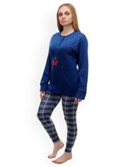 Kotty Blue Printed Lounge Set