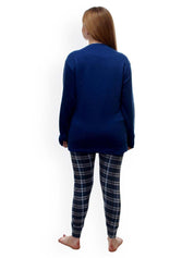 Kotty Blue Printed Lounge Set