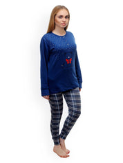 Kotty Blue Printed Lounge Set