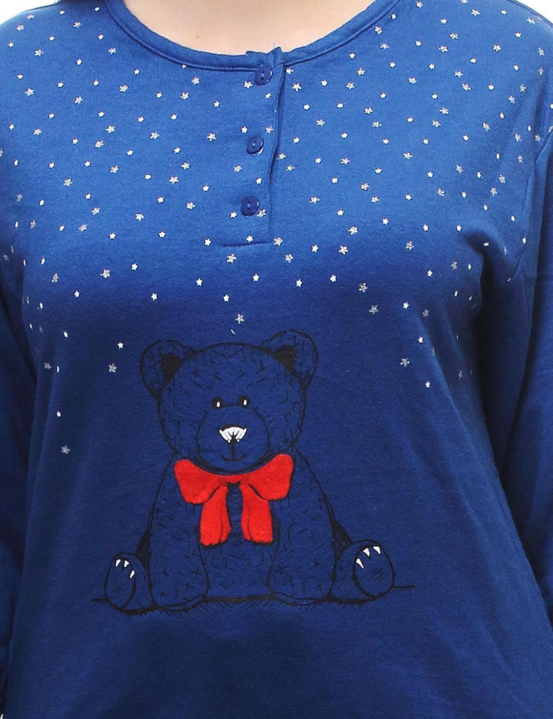 Kotty Blue Printed Lounge Set