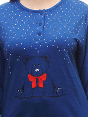 Kotty Blue Printed Lounge Set