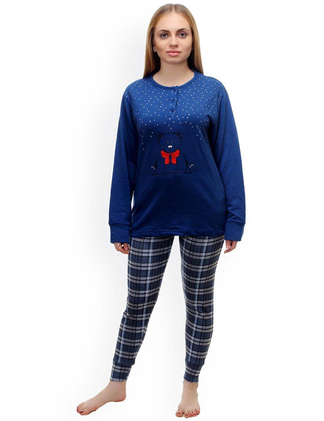 Kotty Blue Printed Lounge Set