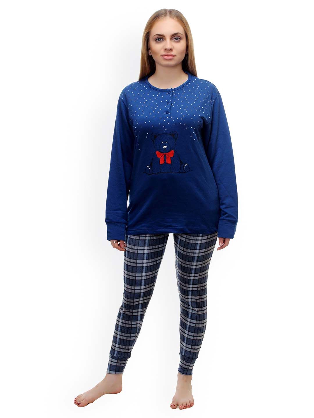 Kotty Blue Printed Lounge Set