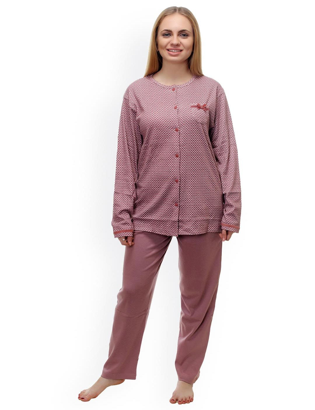 Kotty Pink Printed Lounge Set