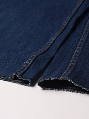 Kotty Women Navy Blue No Fade Clean Look Flared Jeans