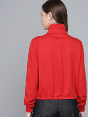 Kotty Women Red Printed Sweatshirt