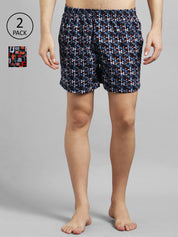 Kotty Men Pack of 2 Blue & Red Printed Boxers KTT2PCMENSBOXERSET39S