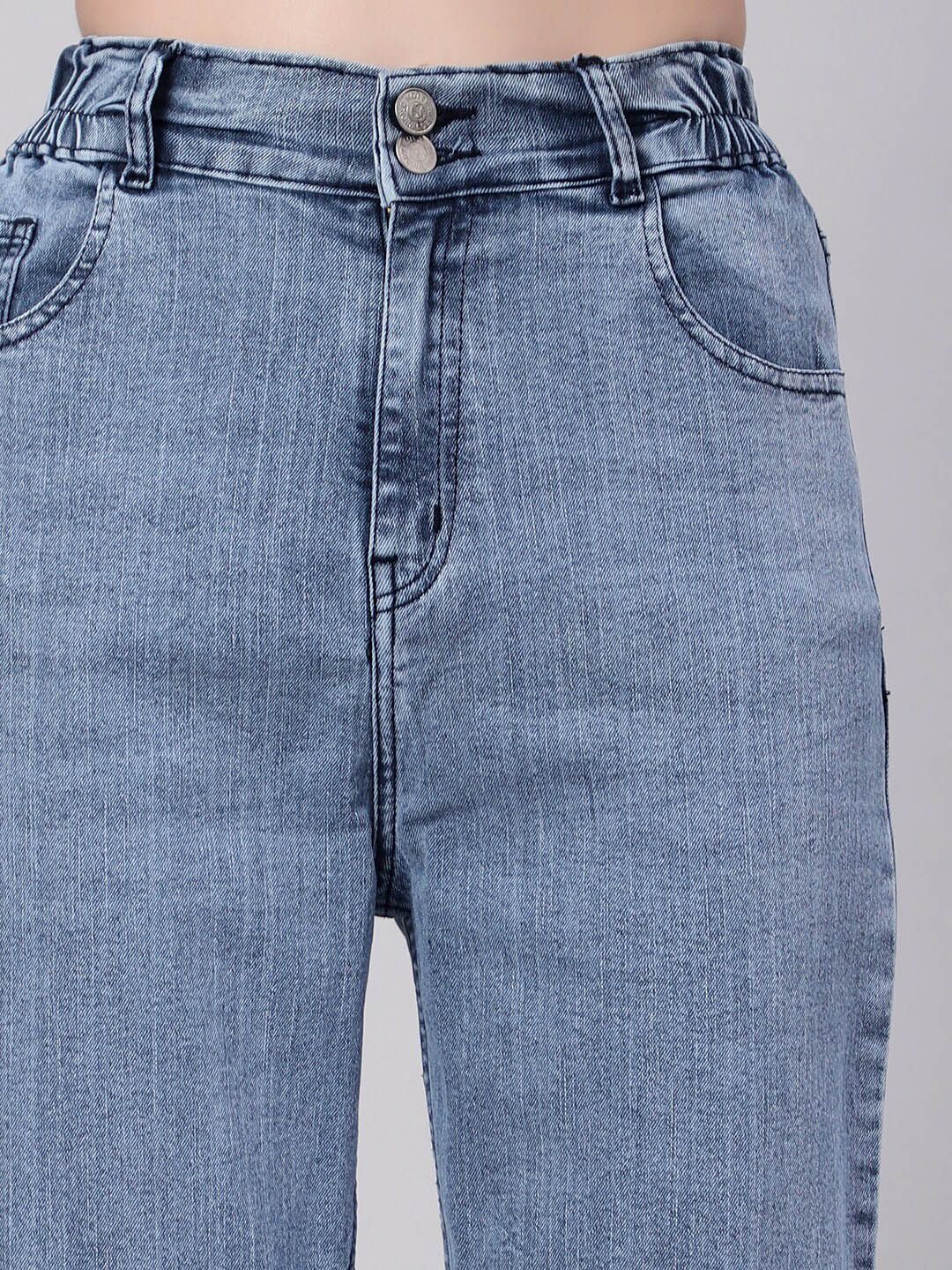 Kotty Women High-Rise Stretchable Cropped Jeans