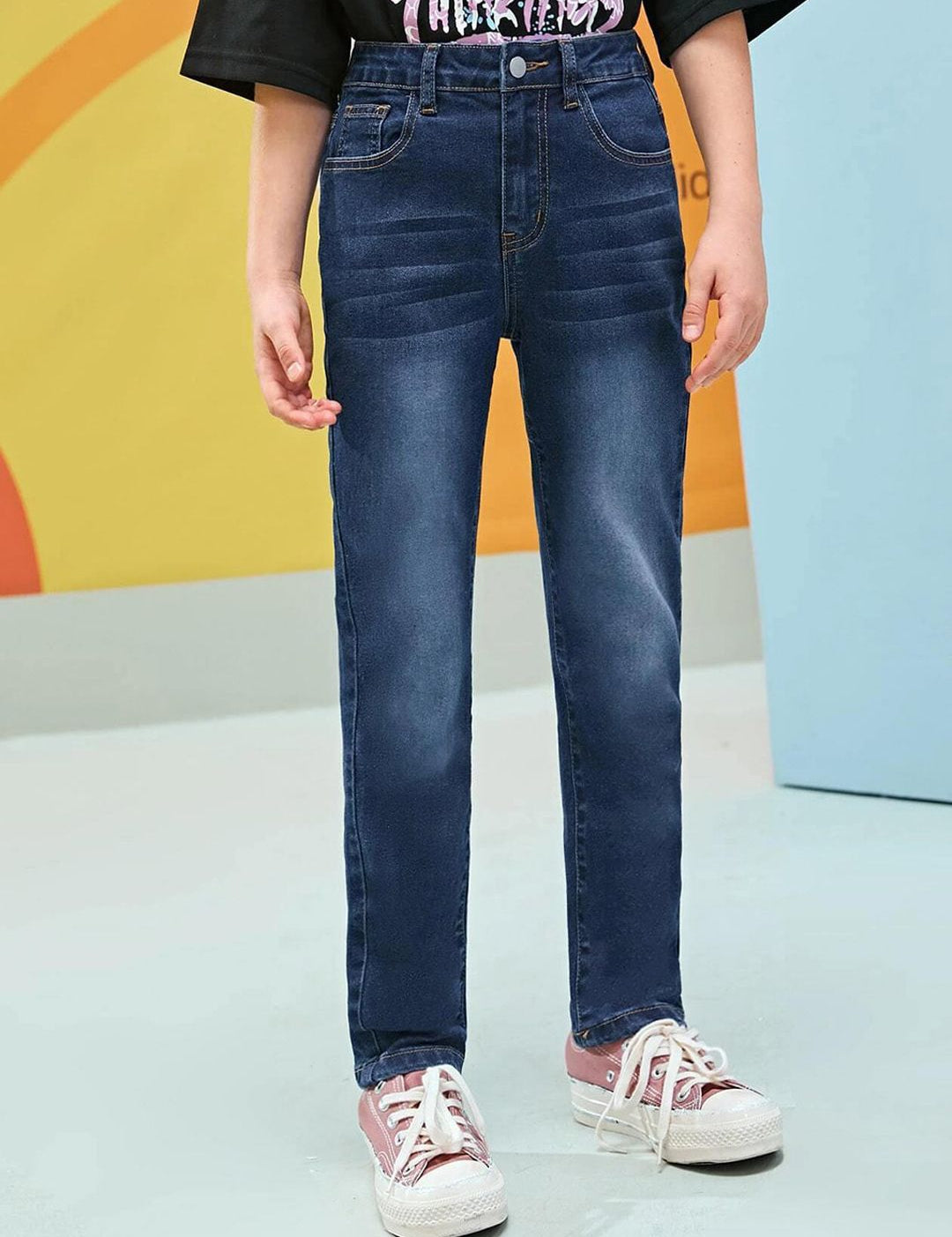 Kotty Boys Jean Regular-Fit Light Fade Stretchable Jeans