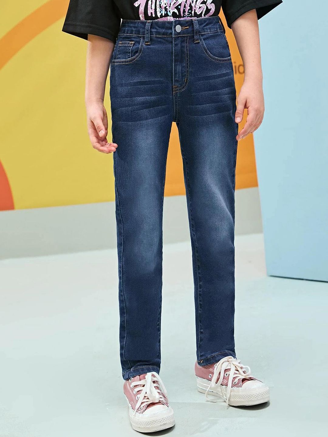 Kotty Boys Jean Regular-Fit Light Fade Stretchable Jeans