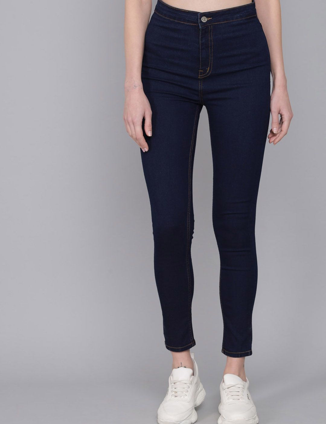 Kotty Women Skinny Fit High-Rise Denim Trousers