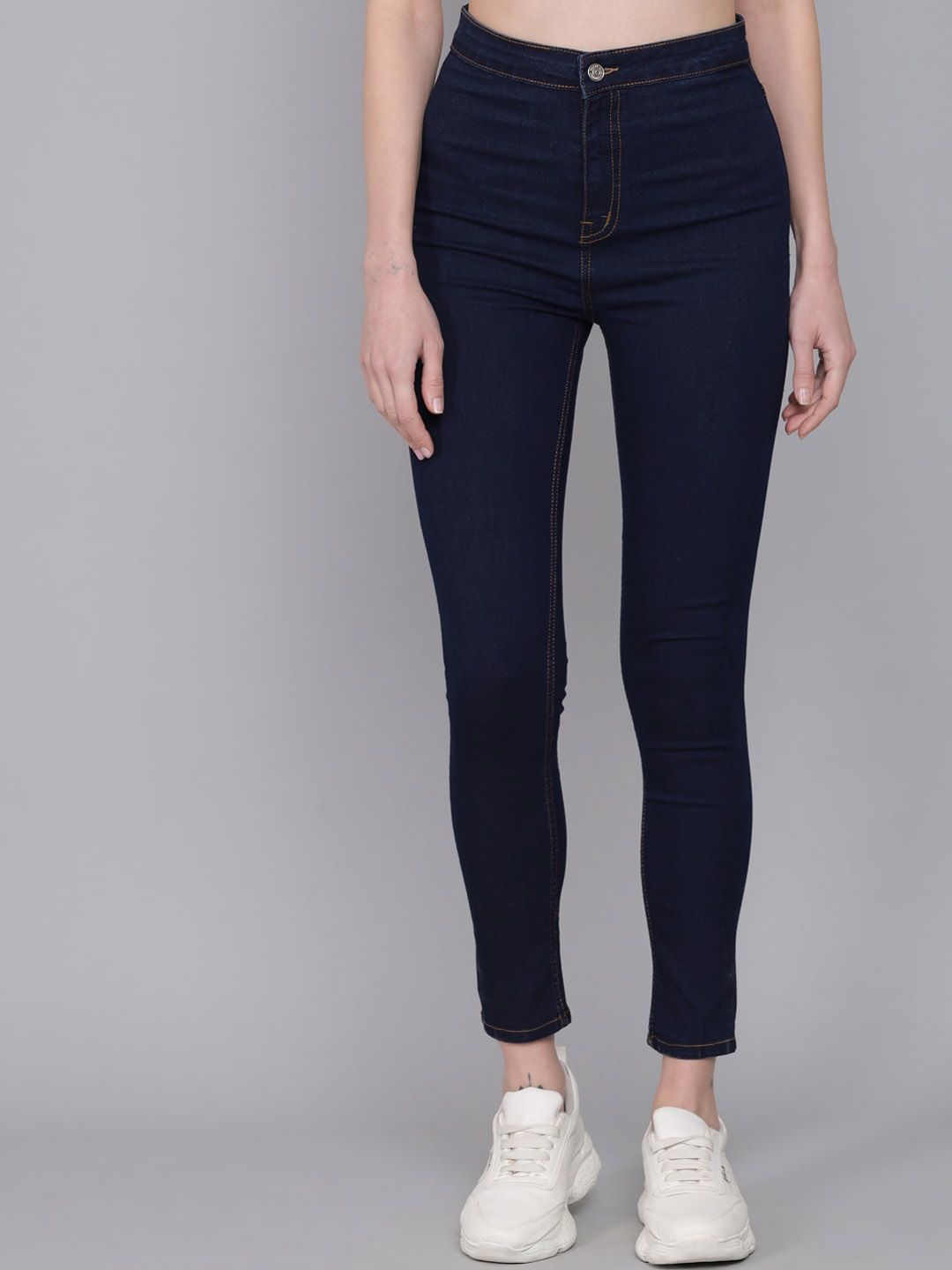 Kotty Women Skinny Fit High-Rise Denim Trousers