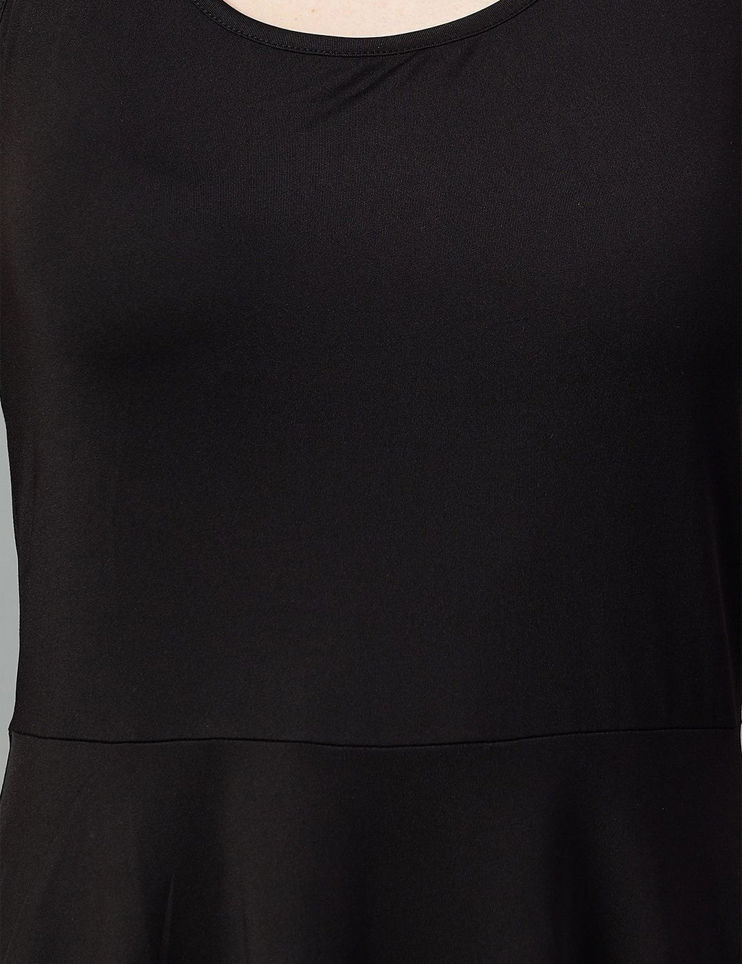 Kotty Women Round Neck Sleeveless Fit & Flare Mini Dress