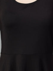 Kotty Women Round Neck Sleeveless Fit & Flare Mini Dress
