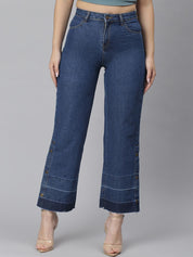 Kotty Women Blue Flared Jeans