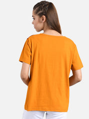 Kotty Women Set of 2 Colourblocked Round Neck T-shirts