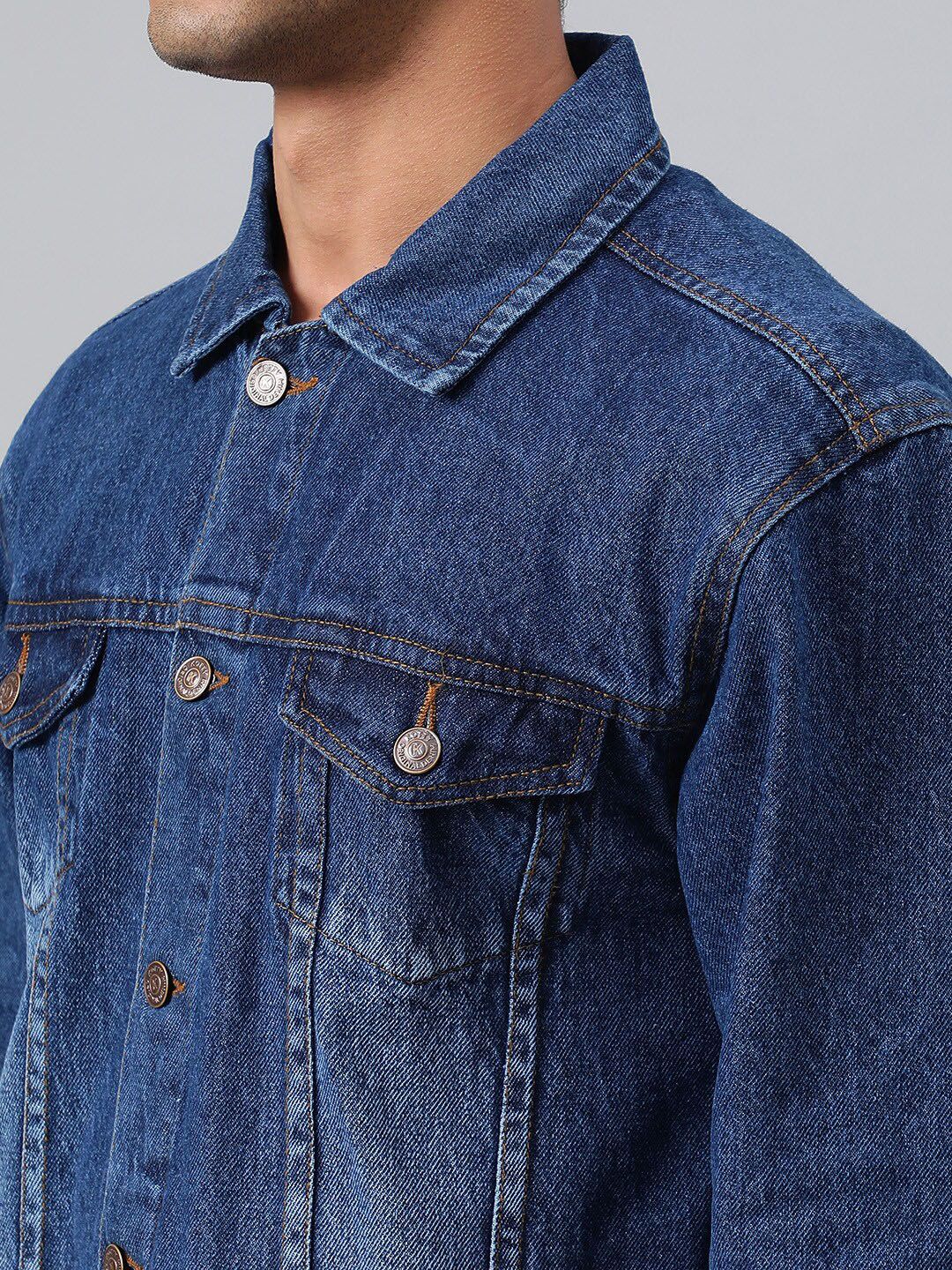 Kotty Men Washed Denim Jacket 