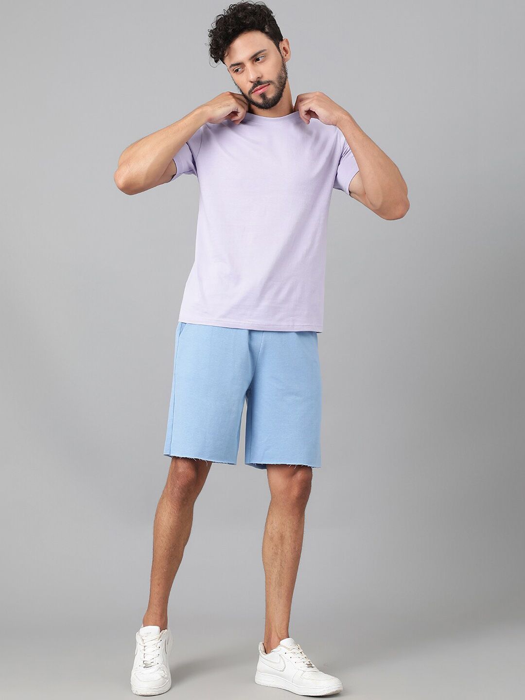 Kotty Blue Mid-Rise Regular Shorts