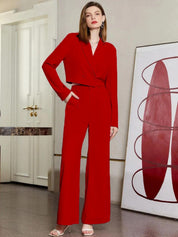 KOTTY BIZwear Notched Lapel Blazer & Trousers